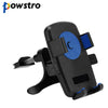 Powstro Universal Car Phone Holder Rotatable 360 Car Air Vent Phone Holder Clip Stand For iPhone 6 6S Samsung GPS Phone Stand