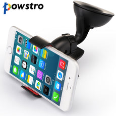 Powstro Universal Car Holder Car Windshield Mount Holder phone For iPhone 5S 6 6S 7 7plus Samsung HTC LG Most phones GPS devices