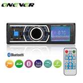 Onever 1 Din Bluetooth Car Radio Stereo Player FM Radio MP3 USB SD MMC AUX Audio Auto Electronics Autoradio 4X60W MP3 Player