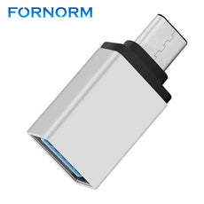 New USB Type-C USB 3.0 Adapter Type-C Adapter for USB Type-C Device MacBook ChromeBook Pixel Nexus 5X Nexus 6P Nokia (Sliver)