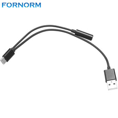 Fornorm  USB-C USB Type C to 3.5mm Audio Jack Headphone Cable Charging Adapter for LeTV Le 2 HTC Bolt