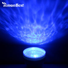 2 in 1 USB Night Light Projector & Mini Portable Speaker Ocean Daren Wave Starry Aurora Sea Sky LED Projector Illusion For Baby