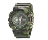 Camouflage Double Display Cold Light Electronic Sport Waterproof Mens Watch