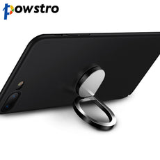 Powstro Fashion 360 Degree Rotatable Finger Ring Holder Mobile Phone Smartphone Stand Holder with UF Metal Plate for All phone