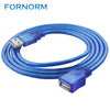 USB 2.0 Male to Female USB Cable Extend Extension Cable 1M/3M Copper Wire Cord Extender For PC Laptop Harddriver