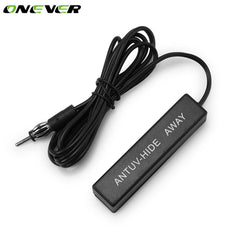 Universal Auto Car Electronic Stereo AM/FM Radio Hidden Amplified Antenna Stereo Antenna Adapter 12V For Truck Vehicle ATV Boats