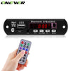 Onever Car Bluetooth MP3 WMA WAV Decoder Board With Remote Control 5V Audio Decoding Module USB TF Radio For Auto Accessories