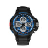 Colorful Double Display Cold Light Electronic Sport Waterproof Mens Watch