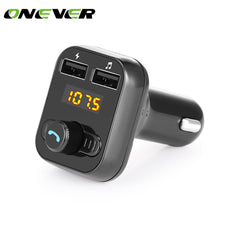 2017 Car MP3 Audio Player with Bluetooth FM Transmitter Wireless Modulator Car Handsfree Car kit Support 3.1A Fast Charging