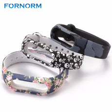 Fornorm  Colorful  Silicone Replacemen M2 Strap For Xiaomi Mi Band 2  Bracelet Wrist Strap pulseira Smart Wristband