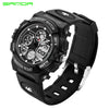Sport Watch Double Display Cold Light Electronic Waterproof Mens Student