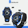 Sport Watch Double Display Cold Light Electronic Waterproof Mens Student
