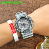 Sport  Watch Camouflage Double Display Cold Light Electronic  Waterproof Mens