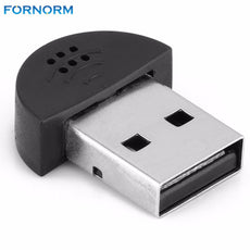Fornorm Super Mini USB 2.0 Microphone Portable Studio Speech MIC Audio Adapter Driver for PC Notebook