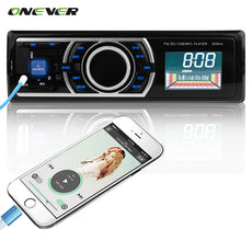 Onever Car Radio Audio Receiver MP3 Player AUX-IN MP3 FM/USB/1 Din/remote control 12V Car Audio Auto Support Smartphone
