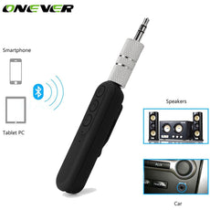 Onever Bluetooth AUX Audio Receiver Universal 3.5mm Wireless Car Kit Music Audio Receiver Adapter with Mic for Speaker Headphone