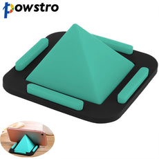 Powstro Pyramid Phone Stand Washable Non-Slip Silicone Phone Holder Adjustable Viewing Angles For iphone 8 Mobile Phone Bracket