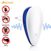 ABEDOE 2pcs 6W Electronic Ultrasonic Mouse Killer Mouse Cockroach Trap Mosquito Repeller Insect Rats Spiders Control US/EU Plug