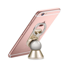 2 in 1 Magnetic Phone Finger Ring & Car Phone Holder Bracket 360° Rotary for Samsung Accessories GPS iPhone 7