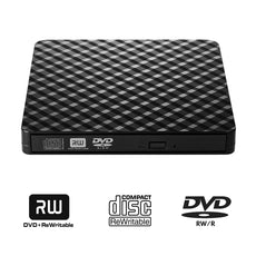Protable USB 3.0 External DVD Drive CD/DVD-RW Drive Writer / Burner High Speed Data Transfer for Laptop Notebook PC Desktop Support Windows XP/Vista/7/8/10 Mac OSX