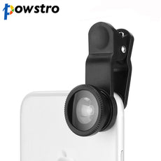 Universal 3 in 1 Clip-on Phone Camera Lens Wide Angle Lens Macro Lens Fisheye Lens for iPhone 7 plus 6s 5S Xiaom Samsung Tablets