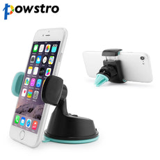 Universal Car Holder 2 in 1 Rotatable Phone Holder Stand with Sucker Base & Air Vent Clip Windshield Console Bracket for iPhone
