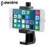 Powstro Universal Tripod Mount Cell Phone Clipper Vertical Bracket Smartphone Clip Holder 360 Degree