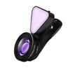 Powstro 3 in 1 Lens Fill Light 140 Degree Wide Angle 15X Macro Camera Clip-on phone Lens Camera Lenses Kit for iPhone Samsung