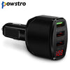 Powstro QC3.0 Car Charger 4.2A 3 Port USB Qualcomm Quick Car Charge Universal For Phone iPad PSP eBook GPS USB Adapte Charge