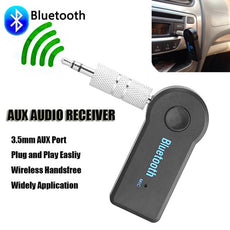 Universal 3.5mm Car A2DP Wireless Bluetooth Car Kit AUX Audio Music Receiver Adapter Handsfree with Mic For Phone MP3