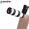 Powstro 8X HD Optical Monocular Telescope Smartphone Lens with Universal Mobile Phone Camera Clip for iPhone X 8 Samsung S8 HTC