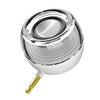 Portable HIFI 3D Surround 3.5mm Aux Audio Jack Mini Wireless Round Shape Powerful Crystal Speaker Altavoz for Smart Phone Tablet