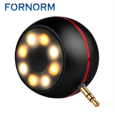 Portable  3D Surround 3.5mm Aux Audio Jack Mini Wireless Round Shape Powerful Crystal Speaker Altavoz for Smart Phone Tablet