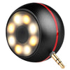 Portable  3D Surround 3.5mm Aux Audio Jack Mini Wireless Round Shape Powerful Crystal Speaker Altavoz for Smart Phone Tablet