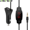 Onever Wireless FM Transmitter Radio Car Kit for Smart Phones bundle with 3.5mm Audio Plug and Car Charger For iPad Tablet PC