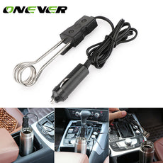 Onever New Portable Safe 12V Car Immersion Heater Auto Electric Tea Coffee Water Heater car-styling car auto drink Heater