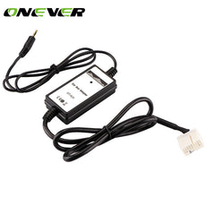 Onever Car Aux-in Adapter 3.5mm MP3 Player Audio Interface for Honda Accord Civic Odyssey Car Aux Adapter black DC 12V