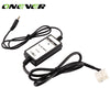 Onever Car Aux-in Adapter 3.5mm MP3 Player Audio Interface for Honda Accord Civic Odyssey Car Aux Adapter black DC 12V