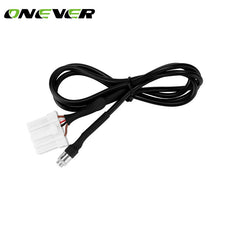 Onever Car AUX In Cable 3.5mm Female Interface Audio Input Adapter For Mazda 3 6 MX-5 RX8 Besturn B70 car-styling Audio Cable