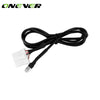 Onever Car AUX In Cable 3.5mm Female Interface Audio Input Adapter For Mazda 3 6 MX-5 RX8 Besturn B70 car-styling Audio Cable