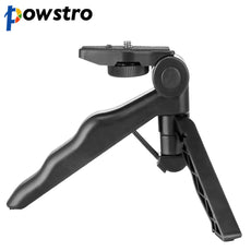 Powstro Portable Mini Tripod 75" Rotation Desktop&Handle Stabilizer Folding Tripod Stand 1/4"screw thread for Mobilephone Camera