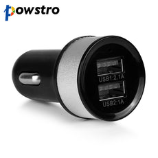 Powstro Universal Dual USB Car Charger 12V 3.1A Vehicle Charger for iPhone 5 6S plus ipad Samsung Galaxy S4 S5 Tablet etc