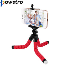 POWSTRO  Mini Flexible Camera Phone Holder Flexible Octopus Tripod Bracket Stand Holder Mount Monopod Styling Accessories