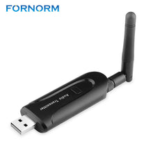 FORNORM B5 Wireless Bluetooth Audio Transmitter A2DP Stereo Music Stream Dongle Adapter with External Antenna for TV Mp3 Mp4 PC
