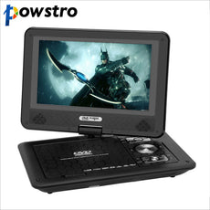 Portable DVD Player RCA Car Charger Portable TV 9 Inch Swivel Screen DVD Player for Cars Game USB with Battery Portable