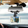 Powtro Universal Phone Holder 360 Degrees Car Rearview Mirror Mount Phone Holder Stand Cradle For iPhone Samsung GPS Smartphone