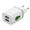 Powstro LED 2 USB Port Charger Adapter LED USB 2 Port Wall Home Travel AC Charger Adapter For iPhone 8 7 6S Plus Samsung S8 S7