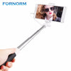 FORNORM Mini Selfie Stick With Mirror Button Wired Silicone Handle Monopod Universal For iPhone 7 6 Samsung Huawei Xiaomi Sticks
