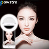 POWSTRO K Portable LED Ring Selfie Light Night Darkness Lamp for Selfie Enhancing Photography Flash for iPhone 5 6s Plus Samsung