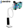 Powstro Phone holder Universal Long Arm Lazy Mobile Phone Gooseneck Stand Holder Flexible Bed Desk Table Clip Bracket For iphone